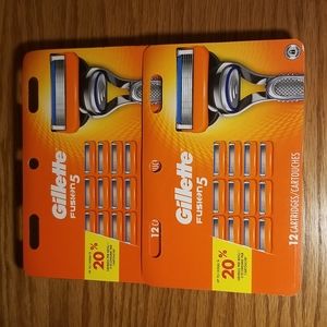 GILLETTE FUSION 5 (2 X 12 Pack)